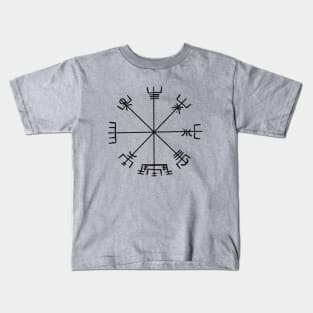 Vegvisir, Viking Compass Amulet Kids T-Shirt